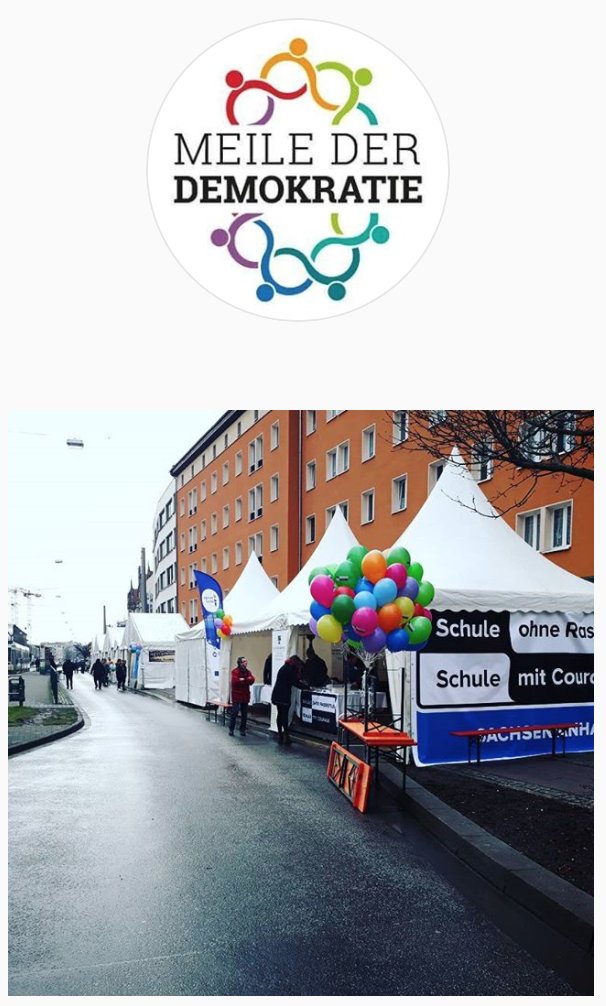 Auf FB bieten wir heute übrigens auch Live-Streams von der Hauptbühne und unterwegs an. Dazu gibt es auch Eindrücke via Instagram (@meilederdemokratie).

Hier zur FB-Seite: bit.ly/2j6tzRv

Wir freuen uns auch über eure Beiträge und Eindrücke.

#mdd18