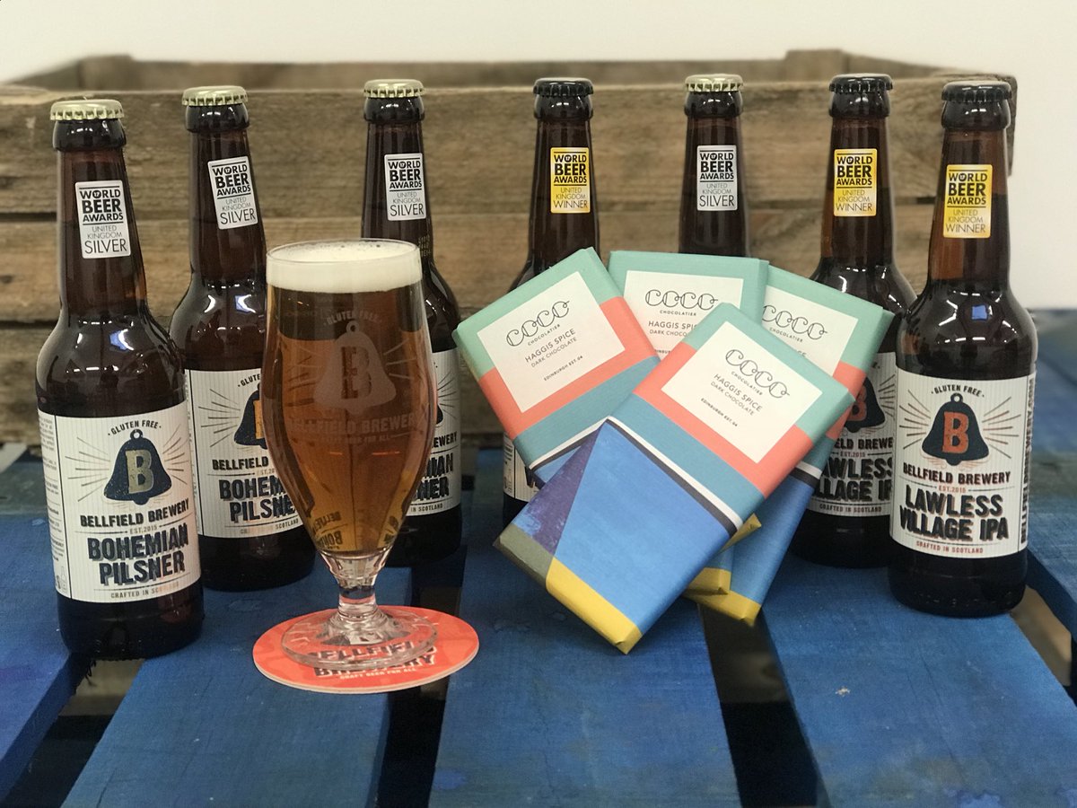 TheBellfield's tweet photo. RT &amp; Follow for a chance to #win a box of our award-winning beers &amp; delicious Haggis Spice Chocolate from @CocoChocolateUK in time for #BurnsNight on the 25th January! 🏴󠁧󠁢󠁳󠁣󠁴󠁿🍻🍫 #competition #Veganuary2018 https://t.co/9SIz0xrpV0
