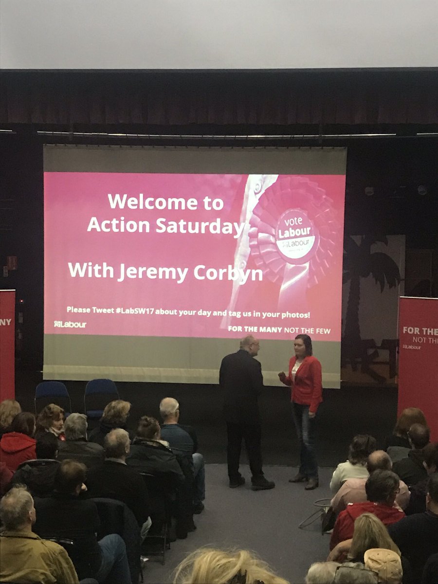 TimorMako's tweet photo. Labour Party Action Saturday with Jeremy Corbyn. For the many not the few.#LabSW17 https://t.co/f4QQ1vYVLk