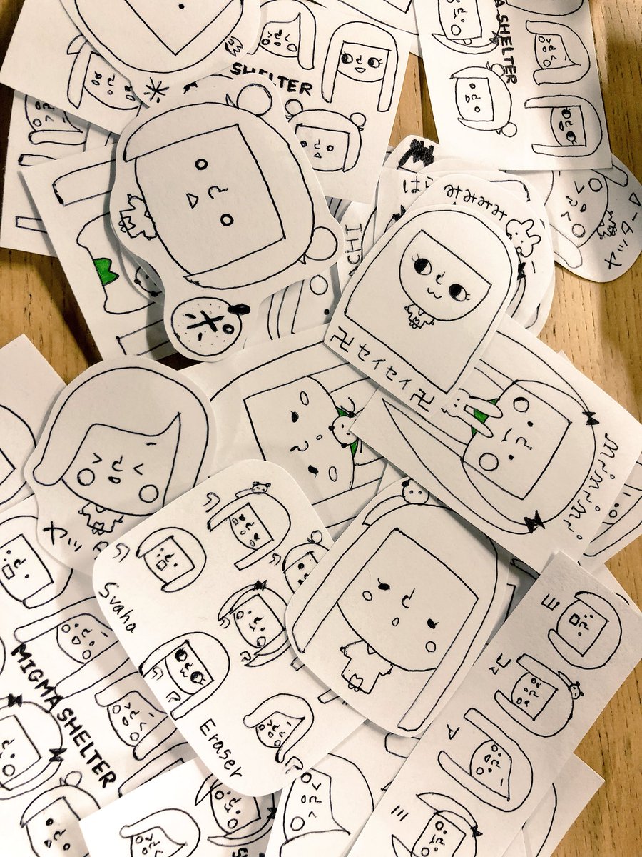 Migma Shelter公式 No Twitter 本日の物販にて ミミミユのグッズを販売致します 手書きイラストシール1枚500円 1会計につき1枚までとさせて頂きます よろしくお願い致します