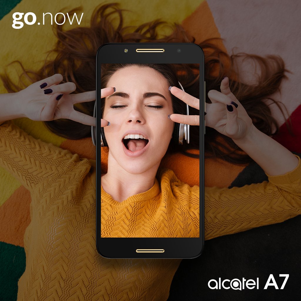 alcatelmobileES's tweet photo. ¡Buenos días! Es sábado... 

¡Y LO SABES! 🕺🎶🎶🎶🎧

Disfruta al máximo de tu música favorita en el #AlcatelA7, y su sistema de audio optimizado #DiracResearch. #GoNow!!

#AlcatelMobile https://t.co/MlrknLn5ZB