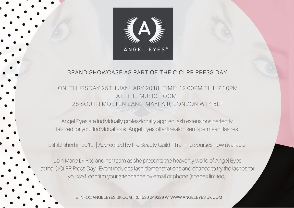 Calling all London salons! Interested in finding our more about Angel Eyes semi-permanent lashes? Join us for brand showcase ...