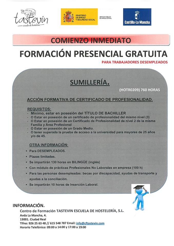 Si te interesa el mundo de los vinos, este curso te ayudará a sumergirte en cómo se deben realizar las catas según un punto de vista profesional. ¿A que esperas para apuntarte? Te esperamos 😀