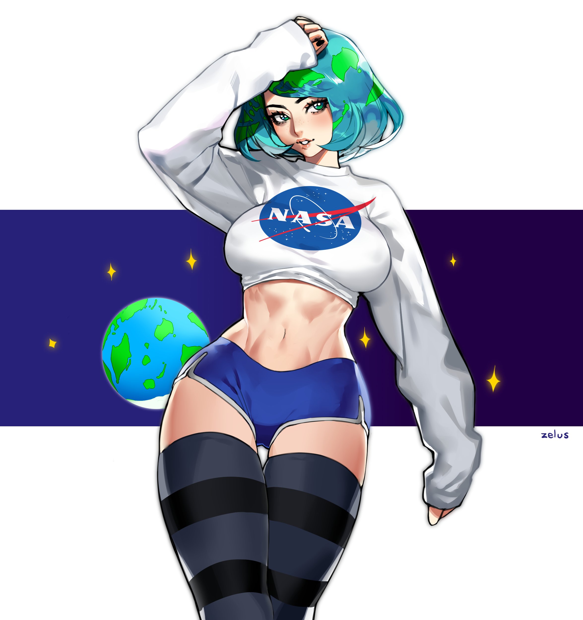 Earth-chan based off of. s interpretation! 