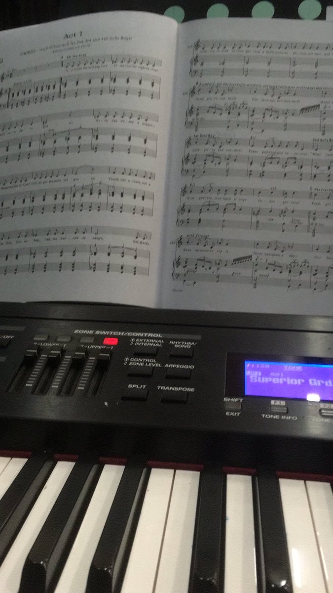 oae_music's tweet photo. #Oliver #rehearsal #music @OasisEnfield #threeweekstogo https://t.co/1M8hA4cHQ4