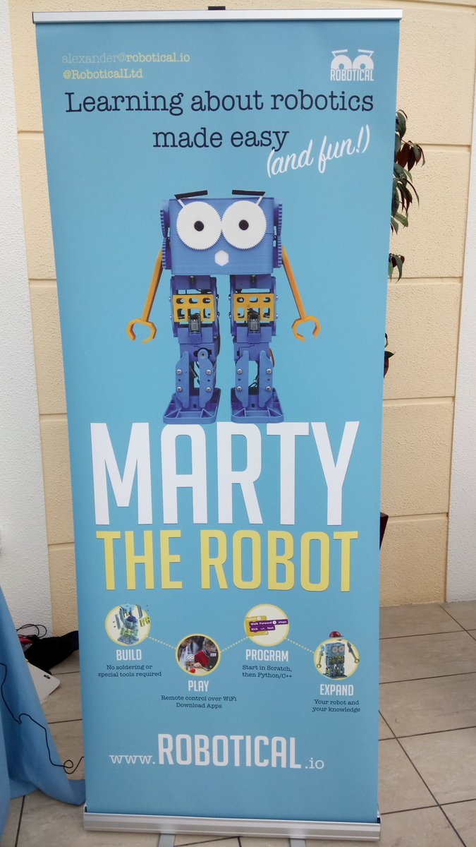 RoboticalLtd's tweet image. Marty the Robot 🤖 is excited to be in Ireland 🇮🇪 today! Delighted to be @MiTEconference and looking forward to seeing lots of educational professionals #MiTE2018 #Ireland #Eire #Galway #Education