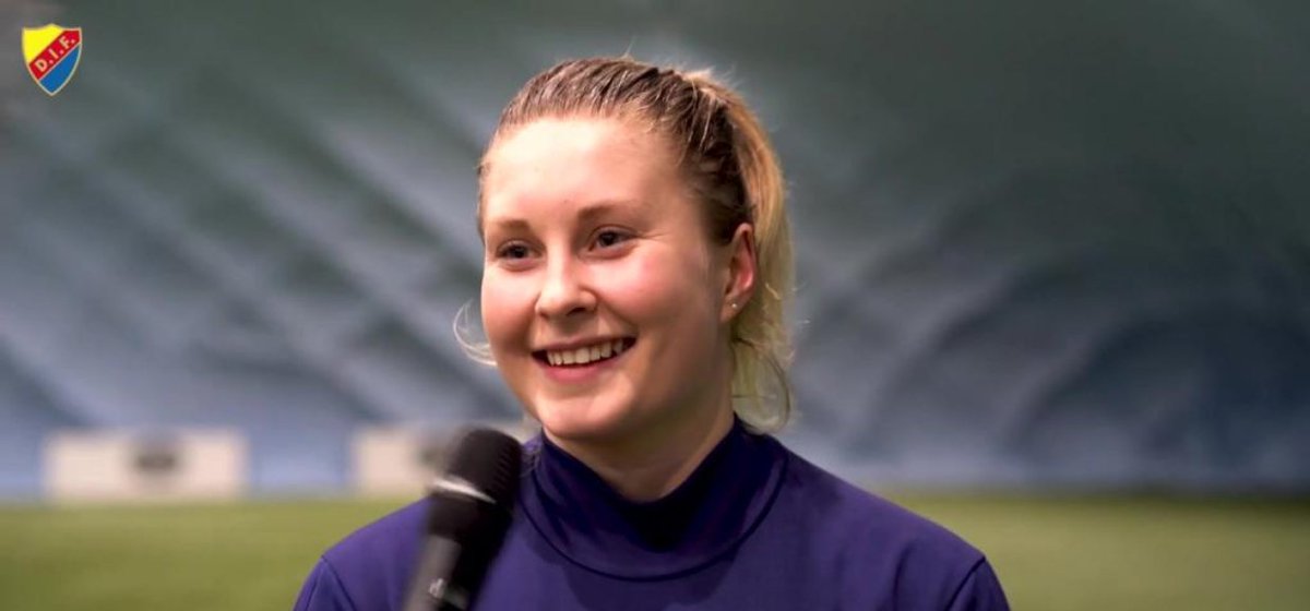 DIF_Fotboll's tweet image. DIFTV: Nyförvärvet Fanny Andersson om att spela i Djurgården och sin roll i laget. dif.se/diftv-fanny-an…