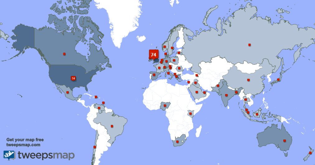 idleme_com's tweet photo. My followers are in UK.(73%), USA(14%) Get your free map https://t.co/ALzQY3zQs5 https://t.co/P1BMAFvJhc
