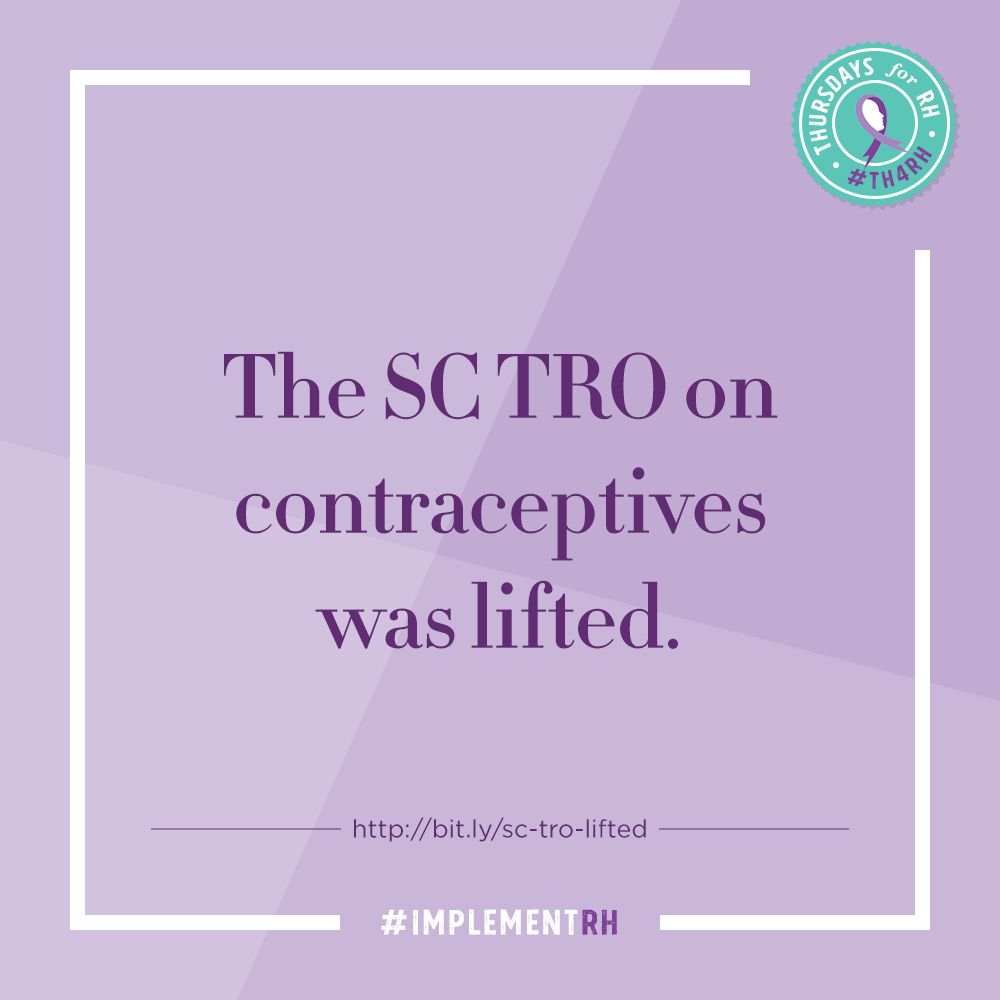 RedTani's tweet photo. The SC TRO on contraceptives was lifted. https://t.co/wJOAINq6ma #TH4RH #ImplementRH https://t.co/nTFysXXfEY