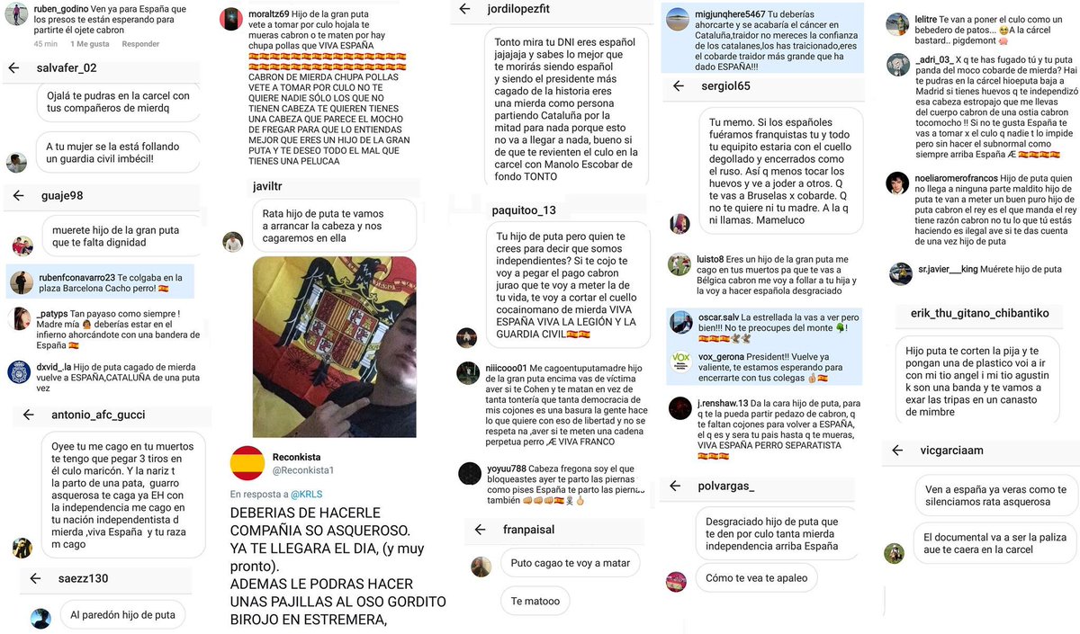 Dani Madridmorales For Those Struggling To Understand What Hate Speech Is Try This Messages Sent To Catalan Ousted President Krls If Google Can T Help Deciphering Their Poor Grammar Here Are Some Dani Madridmorales For Those Struggling To Understand What Hate Speech Is Try This Messages Sent To Catalan Ousted President Krls If Google Can T Help Deciphering Their Poor Grammar Here Are Some