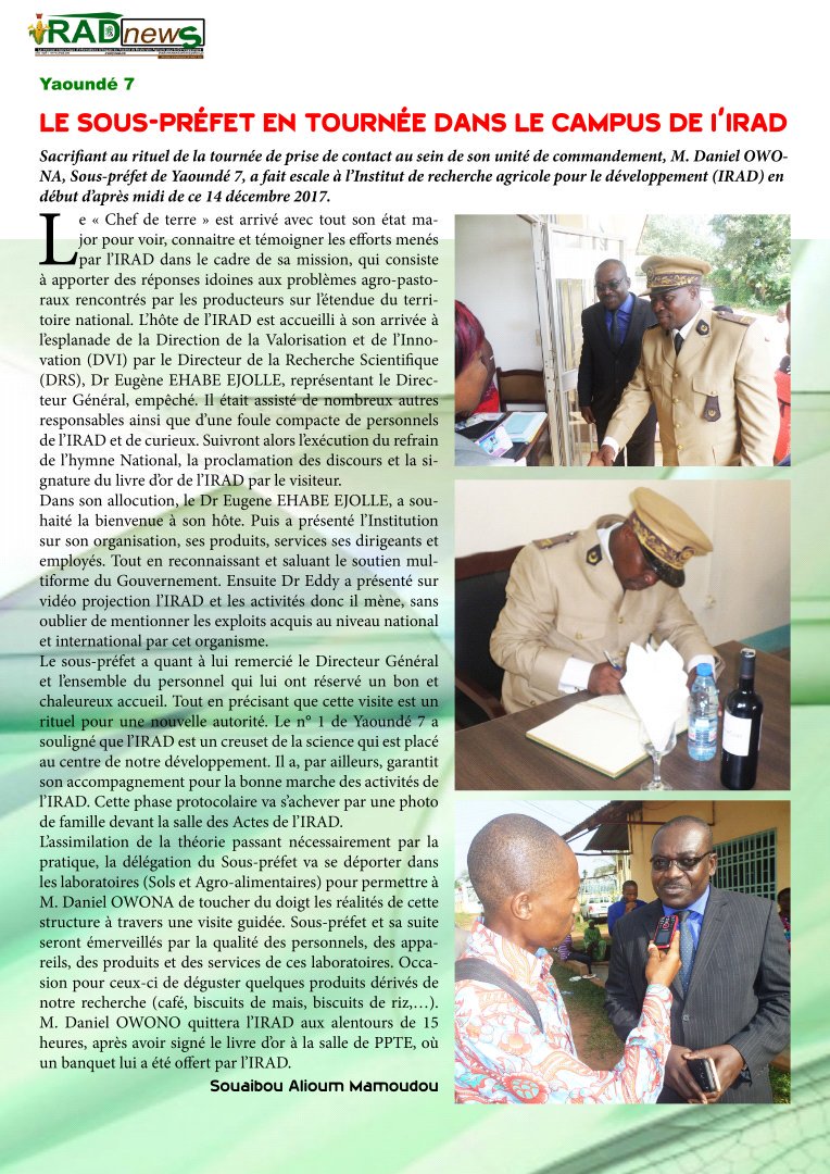 IRAD CAMEROON tweet media