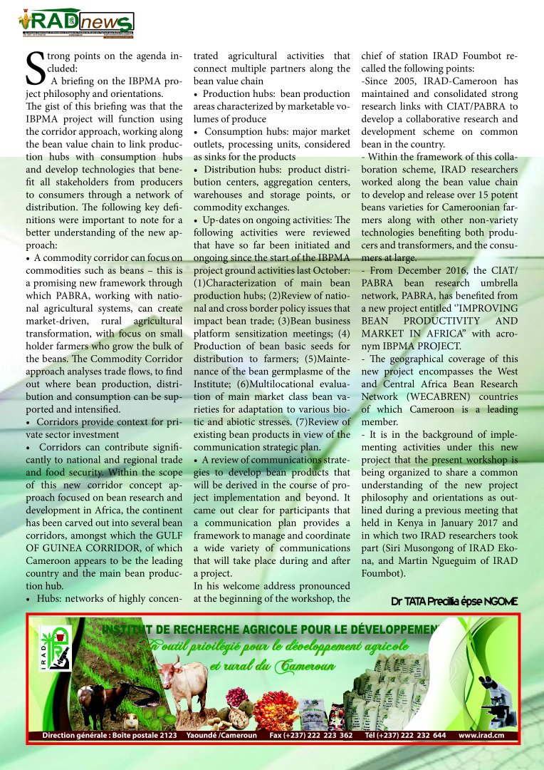 IRAD CAMEROON tweet media
