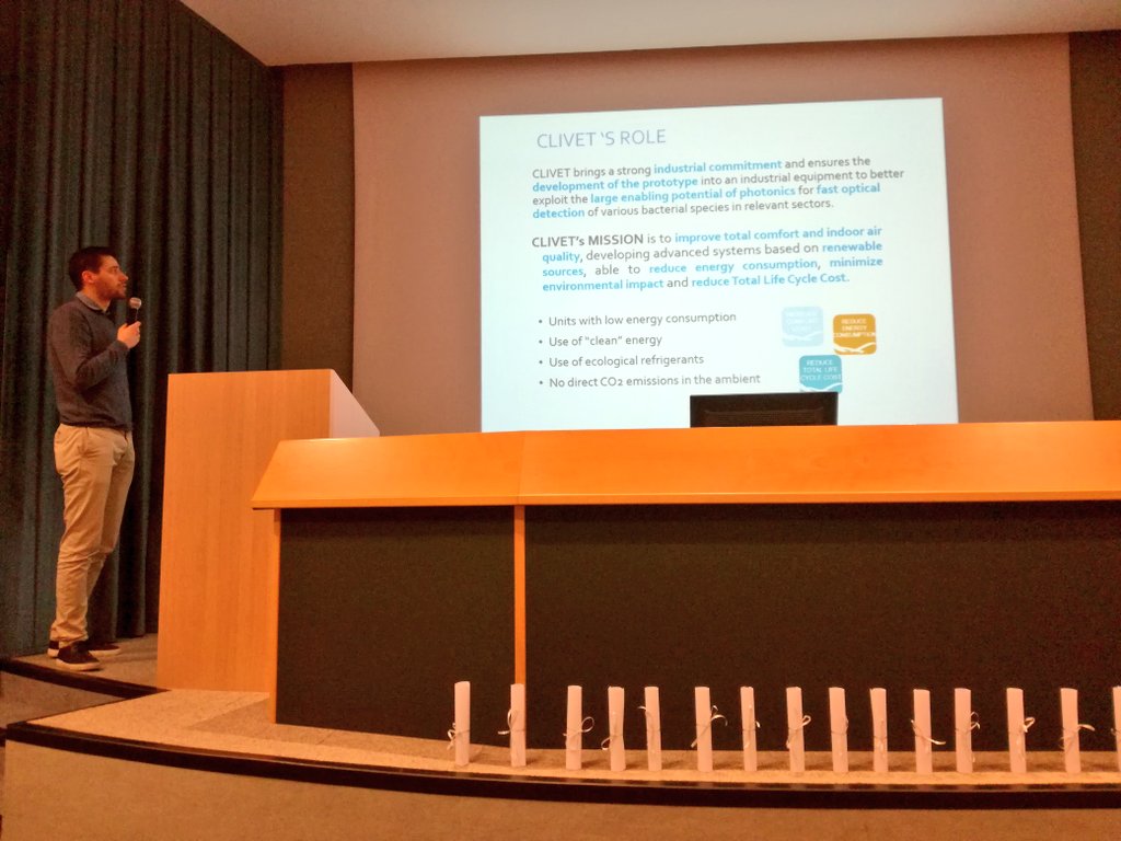 Giacomo Feltrin of <a href="/ClivetSpA/">Clivet S.p.A.</a> talks about industrial results reached inside the project. #investEUresearch #H2020 #EUresults #legionella #photonics