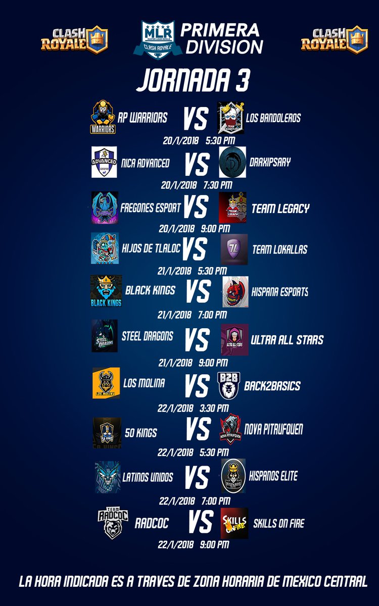 Jornada 3 de la MLR Primera Division #ClashRoyale #MLR