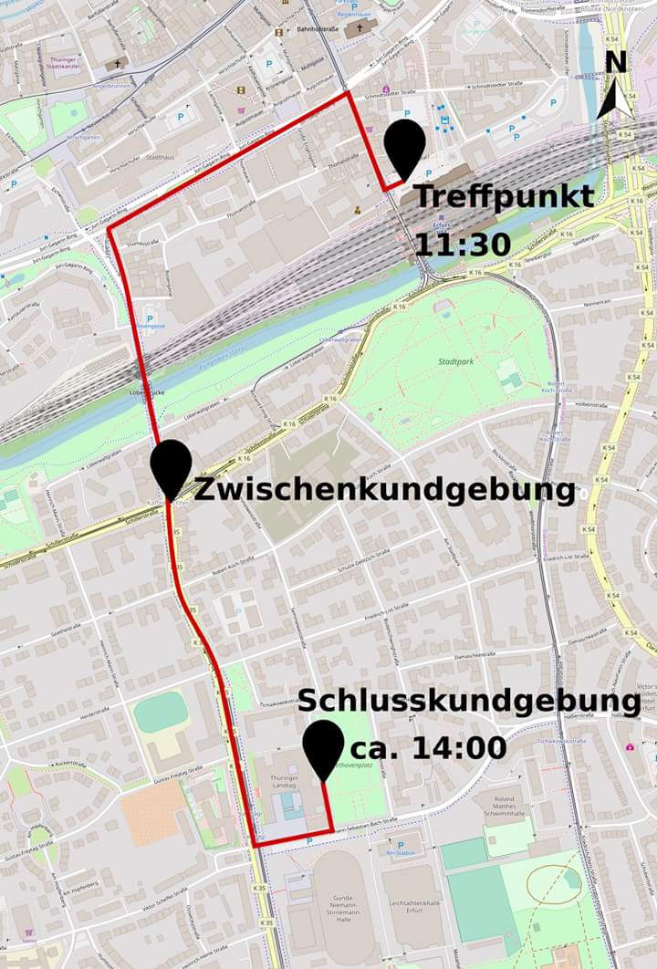 NeonKM's tweet photo. In knapp einer Stunde geht es unter dem Motto "Studis Fight the Power!"" auf dem Bahnhofsvorplatz in #Erfurt los! 
Eine Übersicht der Forderungen der Demonstration hier: https://t.co/vRh2jmWShJ

#ef1801 #studiprotest https://t.co/5FzTYhqDJZ