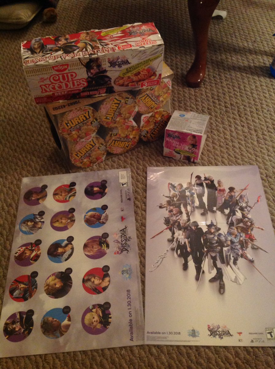 KittyKaboooom's tweet photo. Thank you #DissidiaFantasyFinals for coming to @EsportsArena during #WNF with all the goodies!Loved the stream &amp; @jchensor on commentary 💖 https://t.co/xQszj3xi6q