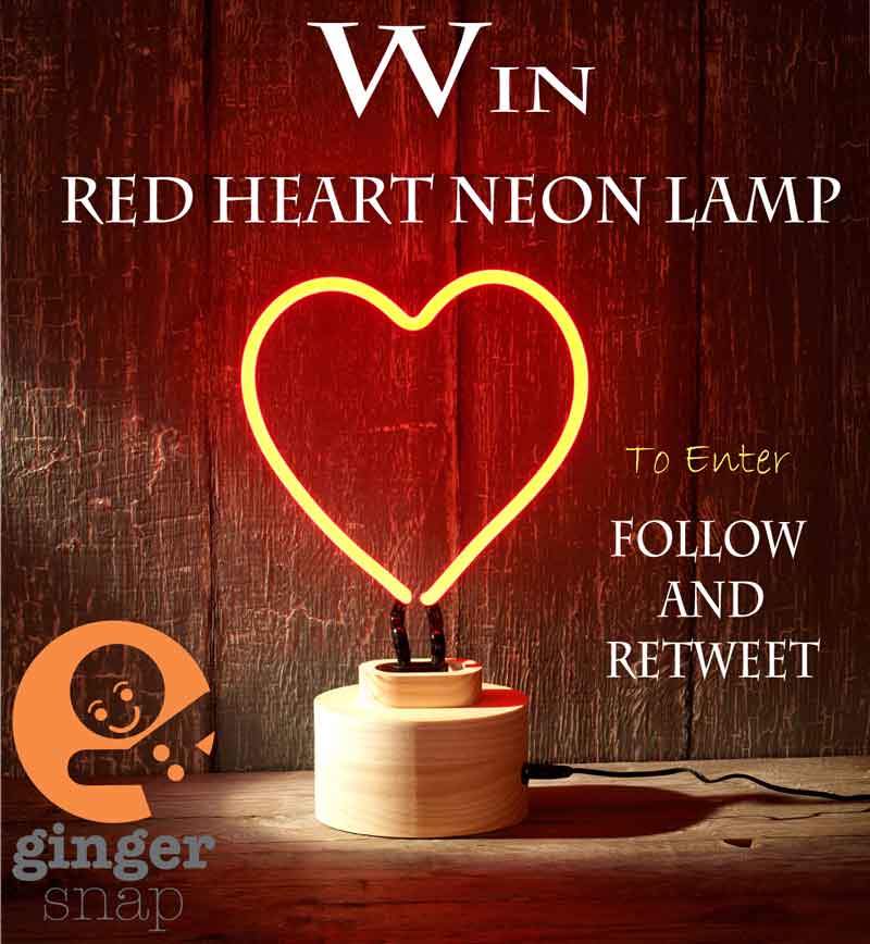Last Chance ENDS TODAY 11.59PM! #WIN a stunning red heart neon lamp Simply FOLLOW <a href="/GetGingerSnap/">GetGingerSnap</a> + RETWEET to enter! Good Luck! #competition #giveaway #ManchesterHour