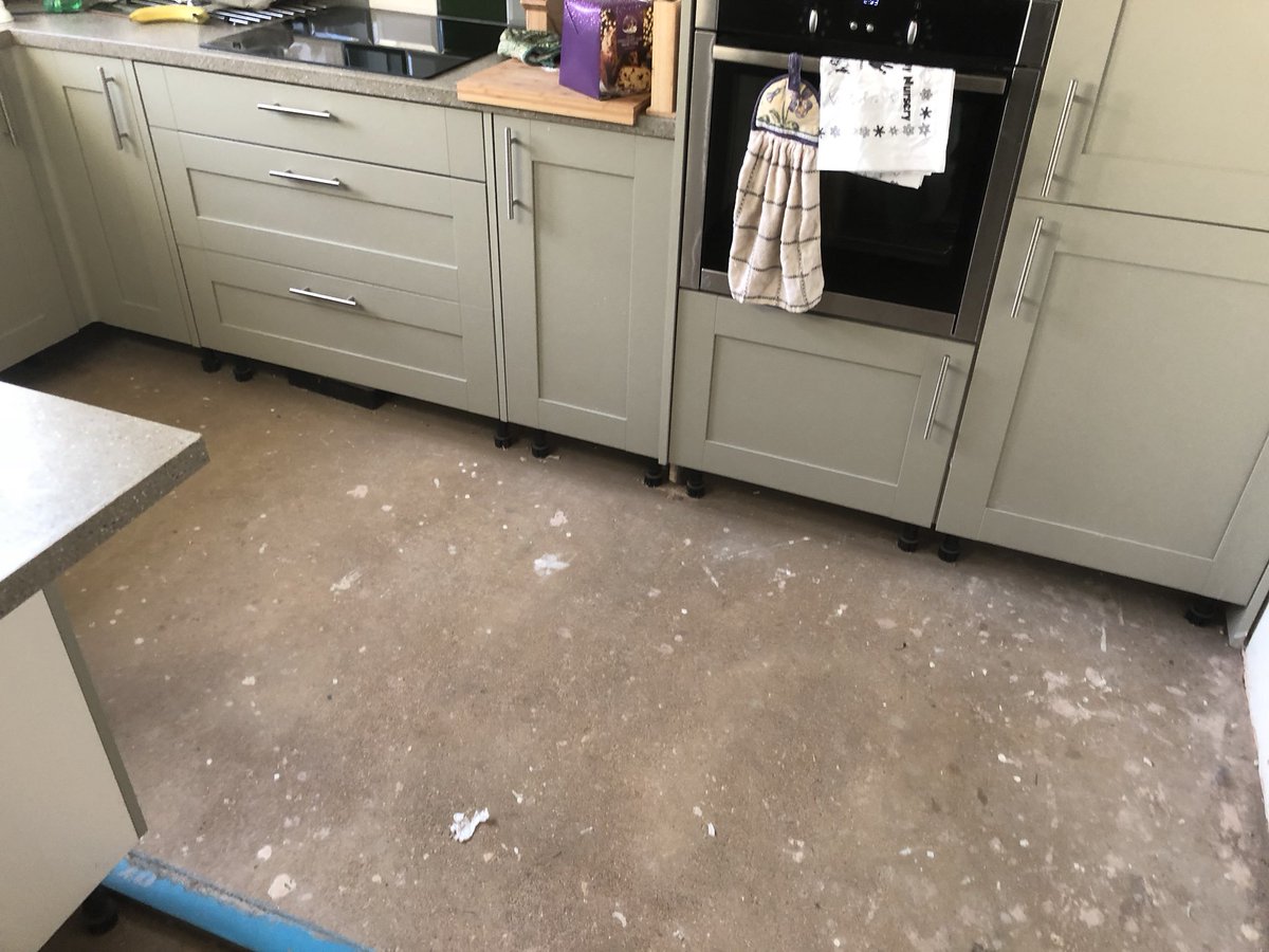 Kährs engineered flooring going down today. Watch this space
<a href="/KahrsHardwood/">Kährs Flooring</a> #engineeredoak #flooring #kitchen #oak