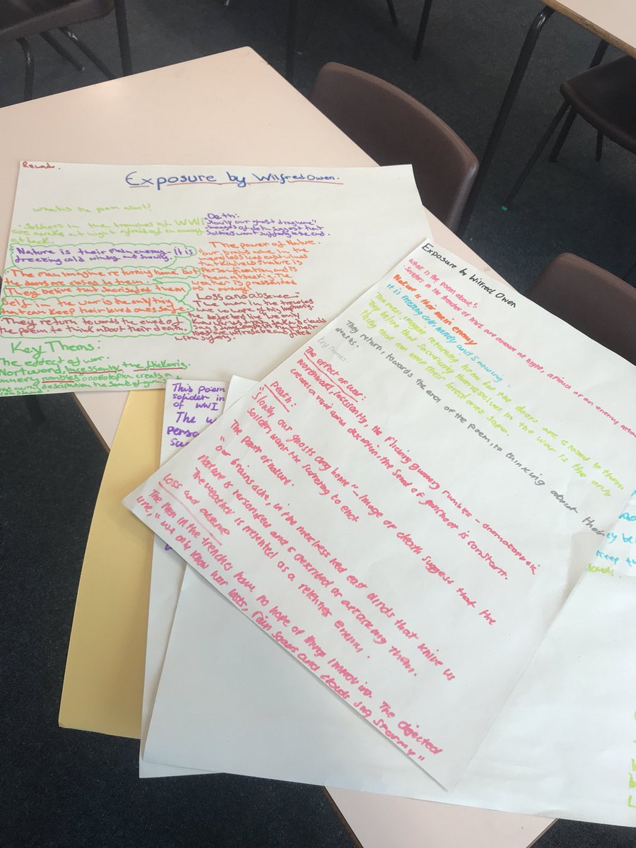 PhoenixCEnglish's tweet image. Brilliant resources made in Year 10 poetry revision on Monday! #poetry #posters #revisiontool