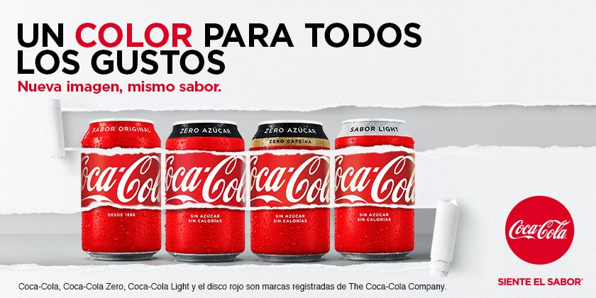De alguna manera conjunción evolución Coca-Cola España on Twitter: "Empezamos el año a lo grande, lanzando nueva  imagen que nos unirá a todos bajo un mismo color. #UnColorParaTodos  https://t.co/BcGlx3dMaa" / Twitter
