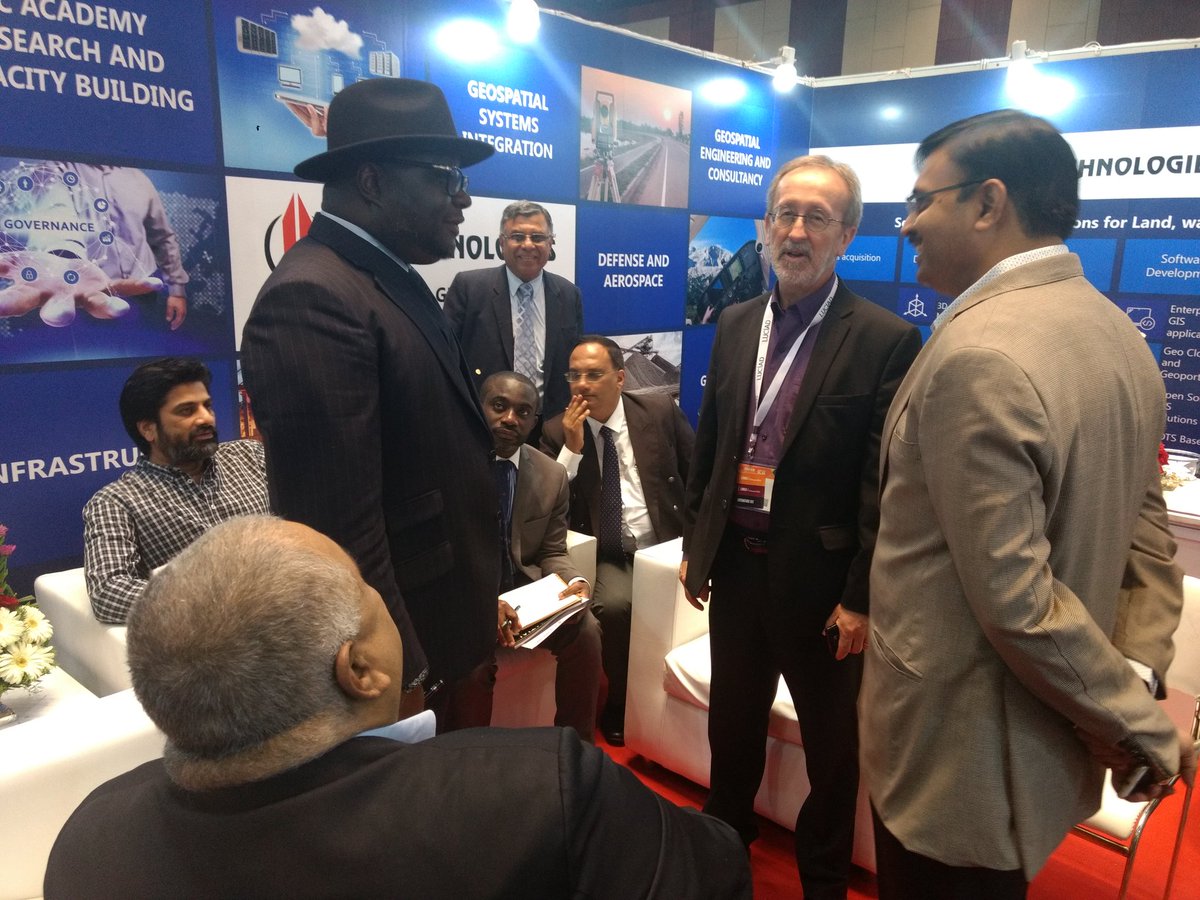 Michael A N N Oquaye Esq. High commissioner,  The High Commission of the Republic of Ghana at the IIC Technologies booth #GWF2018