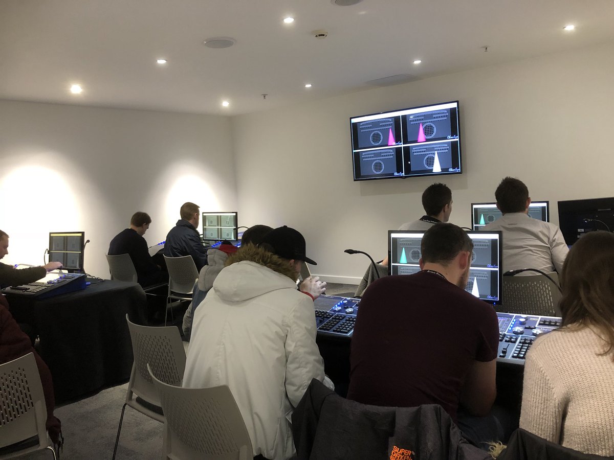 ChamSysLtd's tweet photo. Final day at @plasashow Glasgow today. Join us for more free MagicQ training sessions during the show. #MagicQ #Plasgow https://t.co/gtejU3amdh