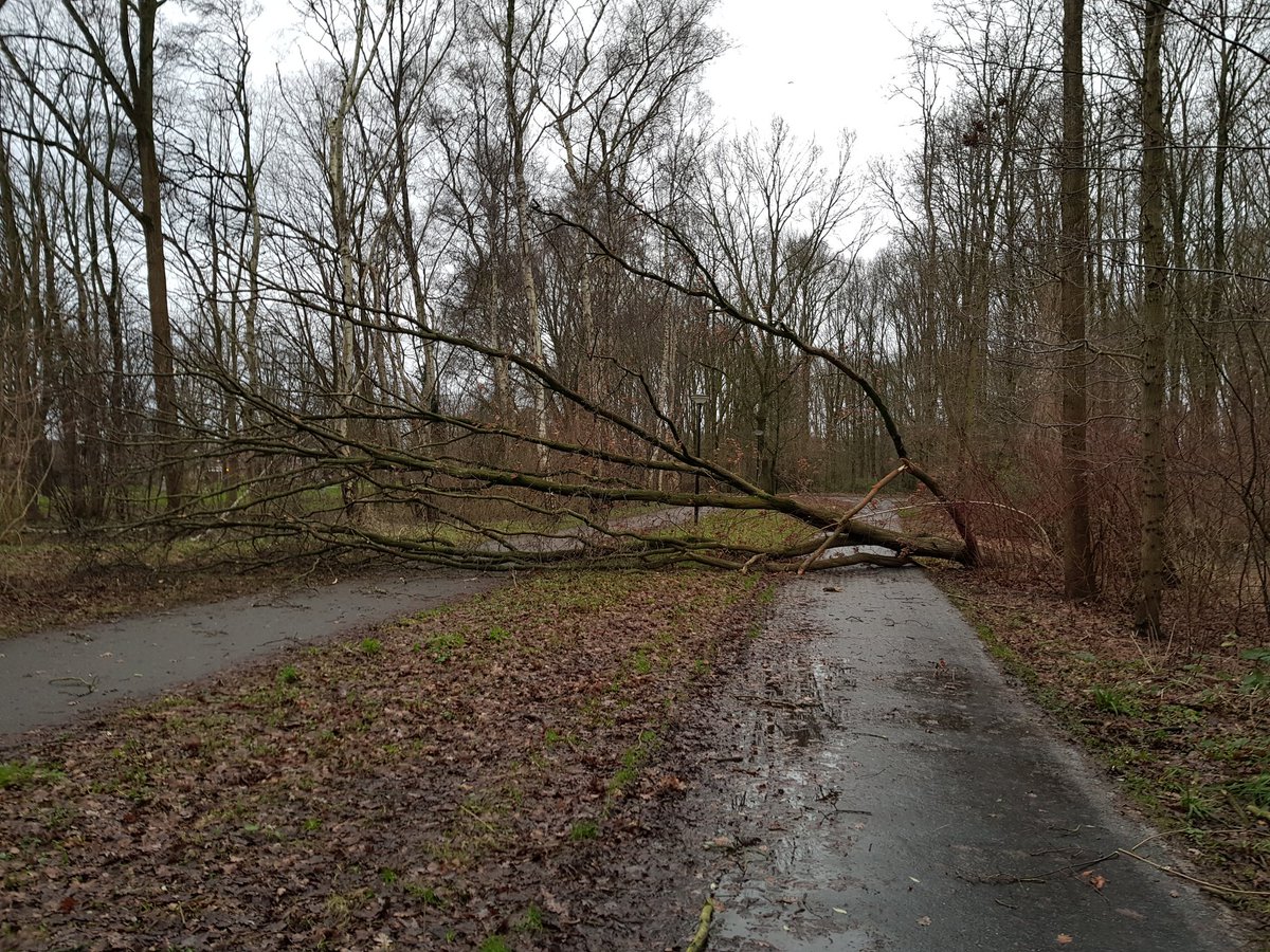 Mijn rondje Sloterplas werd íets langer vandaag. #coderood #storm