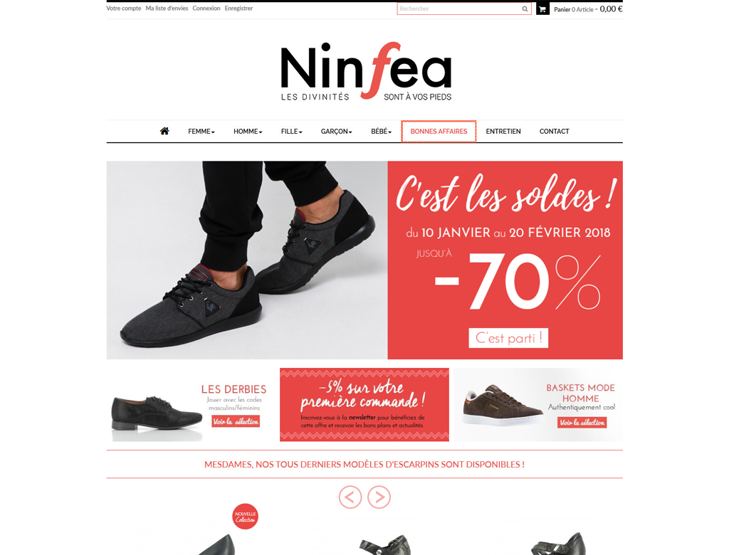 EcomPlanet's tweet photo. C'est les #soldes chez Ninfea : jusqu'à -70% sur une sélection d'articles !
Rendez-vous dès maintenant sur leur site : https://t.co/TWDO4Xm5zX

(Création #EcomPlanet 🚀) https://t.co/u4di0U0e30