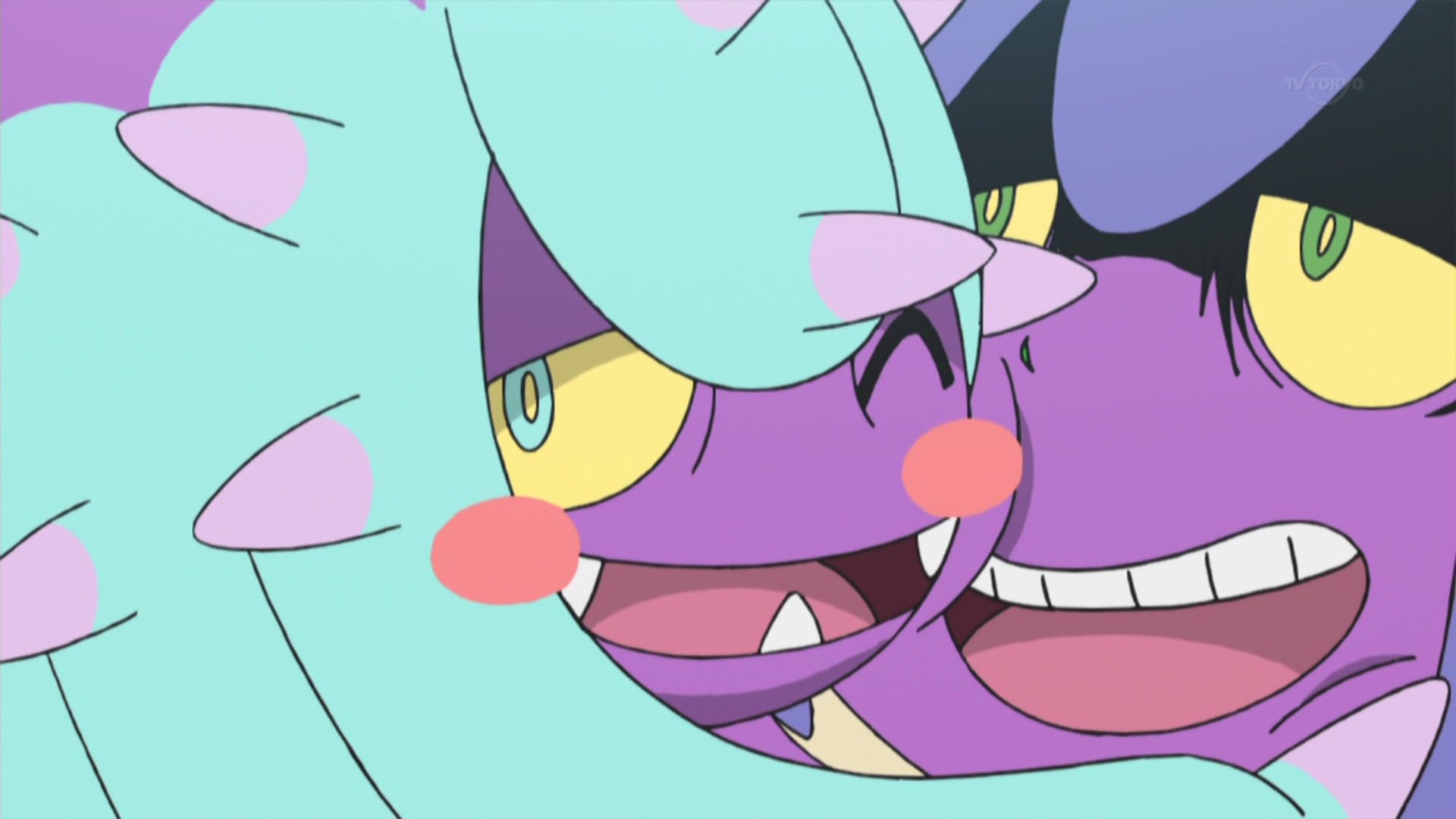 تويتر まつさん على تويتر コジロウと仲良しなヒドイデかわいい アニポケ Anipoke T Co Kzld2uxer4