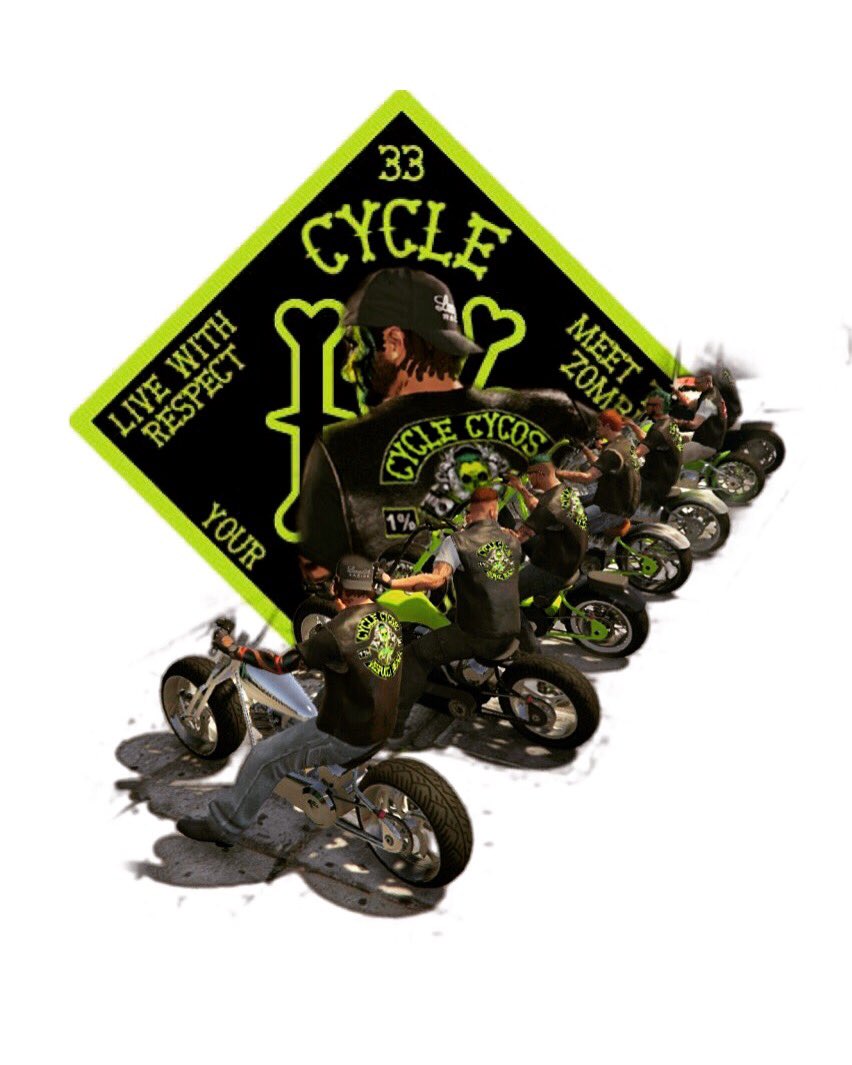Fear_The_Zombie's tweet photo. 1% living up to the reputation since 2013 #GTAOnline #CycleCycosMC #BlackAndGreen #FearTheZombie #BleedTheDeed #CycoVision #RockstarGames MLLH&R NFG FIRST 33 https://t.co/l1lcSfcwE0