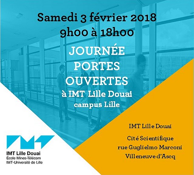#SaveTheDate samedi 3 février 9h00 à 18h00 Journée #PortesOuvertes à <a href="/IMTLilleDouai/">IMT Lille Douai</a> (site de Villeneuve d'Ascq) 
#formation #ingénieurs #numerique #Energie #Environnement #industrie #service #géniecivil #Matériaux #informatique #plasturgie #cybersecurite imt-lille-douai.fr/journee-portes…