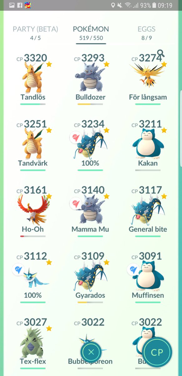 Smulan65's tweet photo. Allready one new bug? 
This picture is from a player in tesm mystic. He reported this bug in our local discord group. 
@trnrtips @PokemonGOHubNet @PokemonGoApp @NianticHelp https://t.co/uO3EE2Ui4i