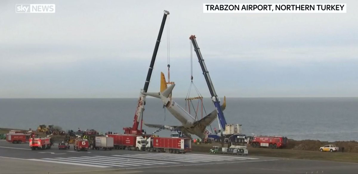 SkyNews's tweet photo. Watch live as a Turkish jet teetering off a cliff edge is lifted
https://t.co/dRuTls6iHC https://t.co/LouZpXxR6W