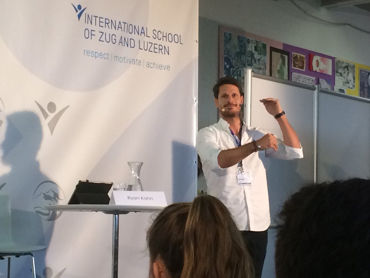 valerie_koch's tweet photo. @ryankohneco founder of @PROPERCORN speaking to students to about embracing mistakes while launching a sustainable business @YouthForumCh #yfskoh #yfs2018 https://t.co/UUUdQibNi2