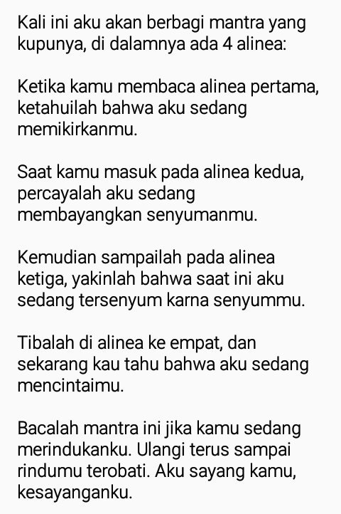 《 #REDAMANCY2018 ㅡ Love Letter 》
[✉19]
To: <a href="/deaIicate/">Rosie</a> 
From: snapsheed
Note: Satu satu aku sayang kamu ♡

retweet if you like ♡
