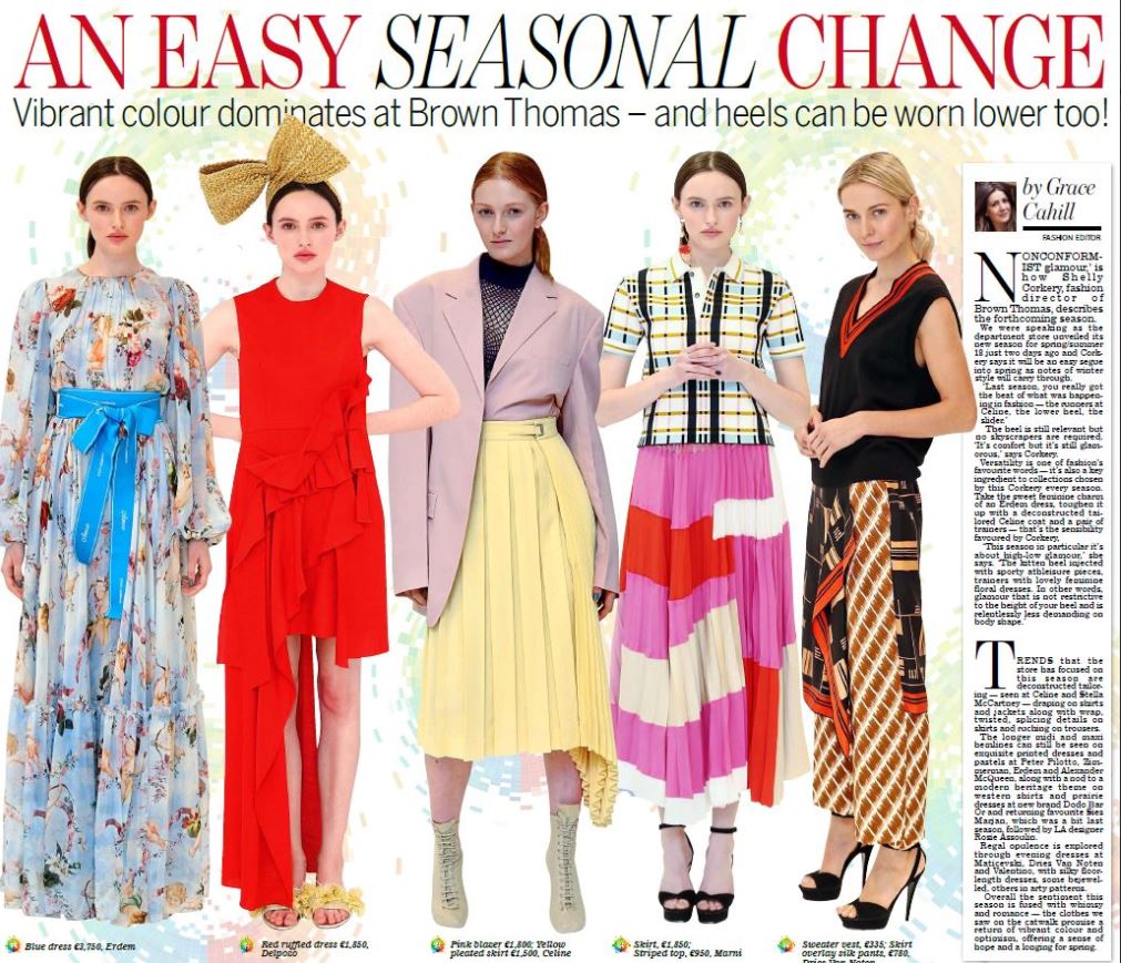 ShellyCorkery's tweet photo. #BTSS18 in today's @irishdailymail, thank you @graciecahilll !! @brownthomas https://t.co/Qig3UrX1JN