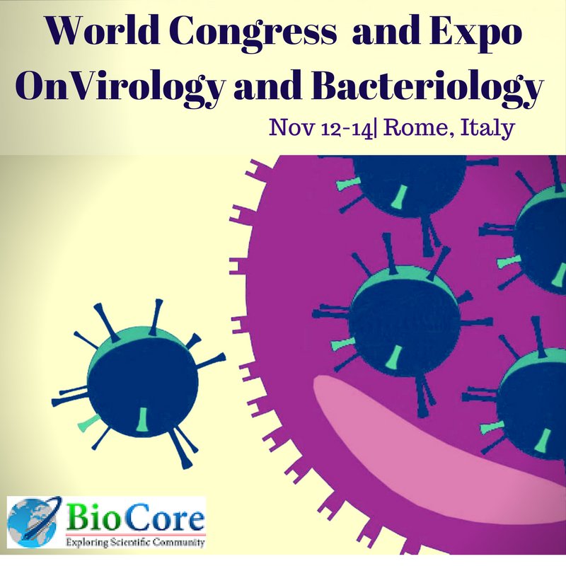 StephenBiocore's tweet image. Biocore extend a warm welcome to the Virologist, Scientists, Professors and microbiologists from all around the world to attend the World Congress and Expo on Virology and Bacteriology (Virology Congress) during November 12-14, 2018, in Rome, Italy.