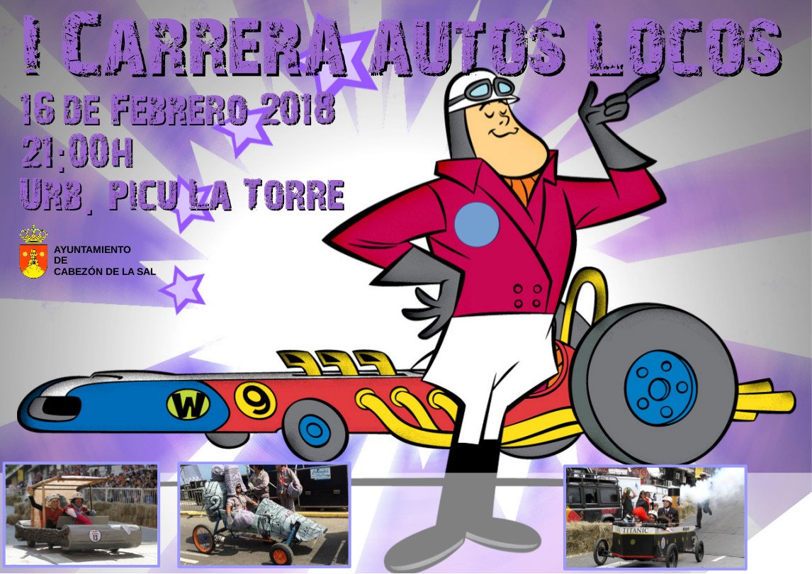 aytocabezon's tweet photo. El próximo 16 de febrero a las 21:00h se va a celebrar la “I Carrera de #AutosLocos”. Anímate y participa construyendo tu #autoloco! https://t.co/fwID7BZ6U7 @foramontanosfm @ondaoccidental https://t.co/i1n9T3udGC