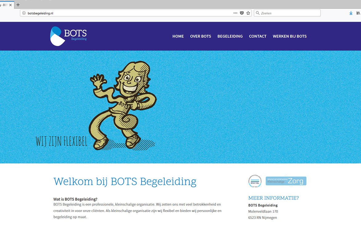 Nieuw #Logo , huisstijl, #Website en illustraties gemaakt voor BOTS Begeleiding.