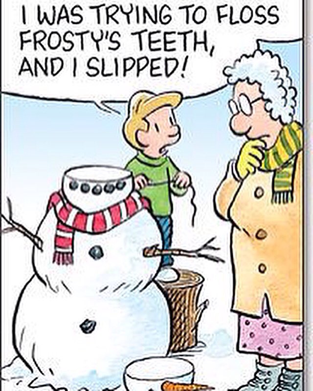 DPRdental's tweet photo. Oh sure kid, that's what they all say! #unlikely #snowmanproblems #buffalove #Floss #dentistry #WNY ☎️(716)-434-0610 https://t.co/DpwOTxVDN6