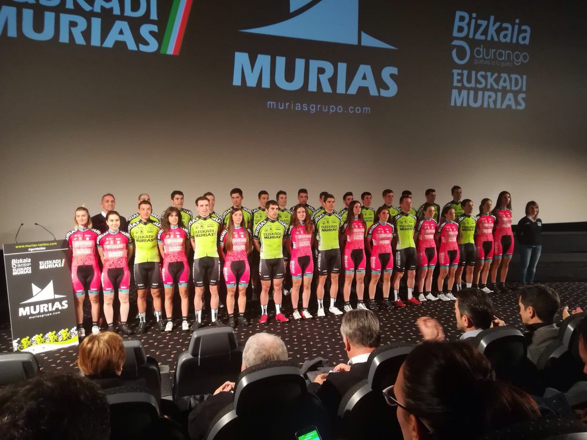 📸Bizkaia Durango-Euskadi Murias eta Euskadi-Murias taldeak elkarrekin aurkezpenan. Hau #GureTaldea da!