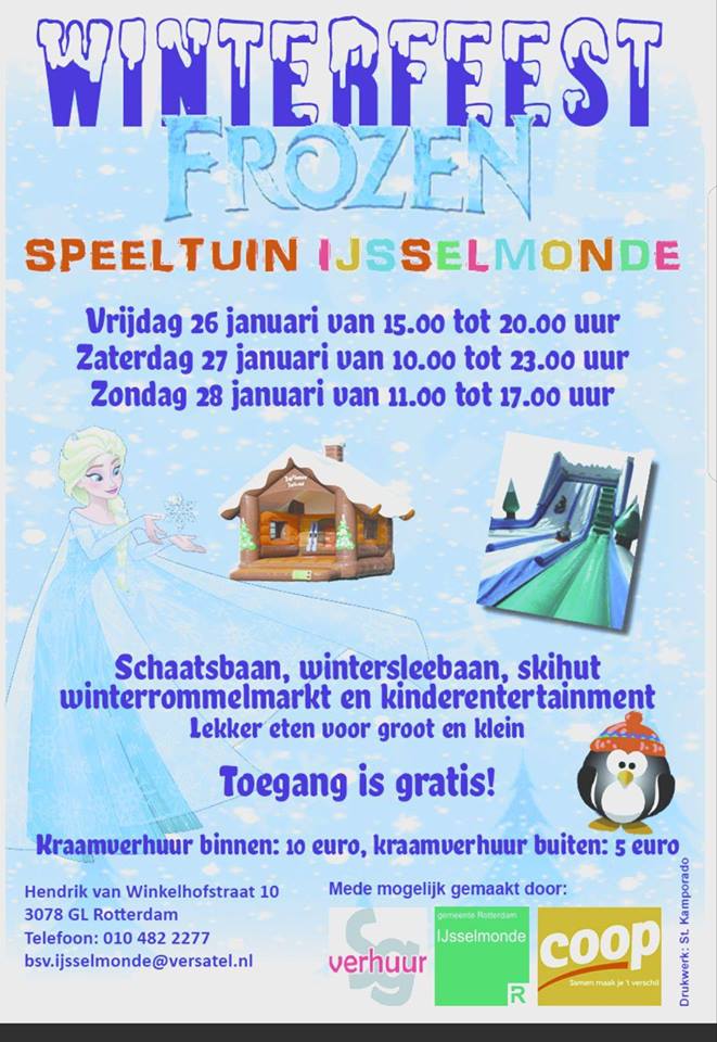 Ben jij er ook bij?

Speeltuin IJsselmonde
Hendrik van Winkelhofstraat 10, Rotterdam