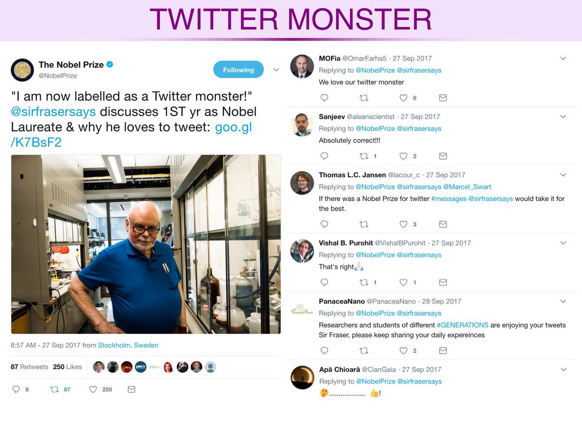 I’ve accepted an invitation to join te Scientific Committee for the RSC 2018 Twitter Poster Conference which will take place between Tues 6 March 9am &amp; Wed 7 March 9am (GMT).  Start producing a poster you will be proud to show off to the Twitter Monster and the rest of the world!