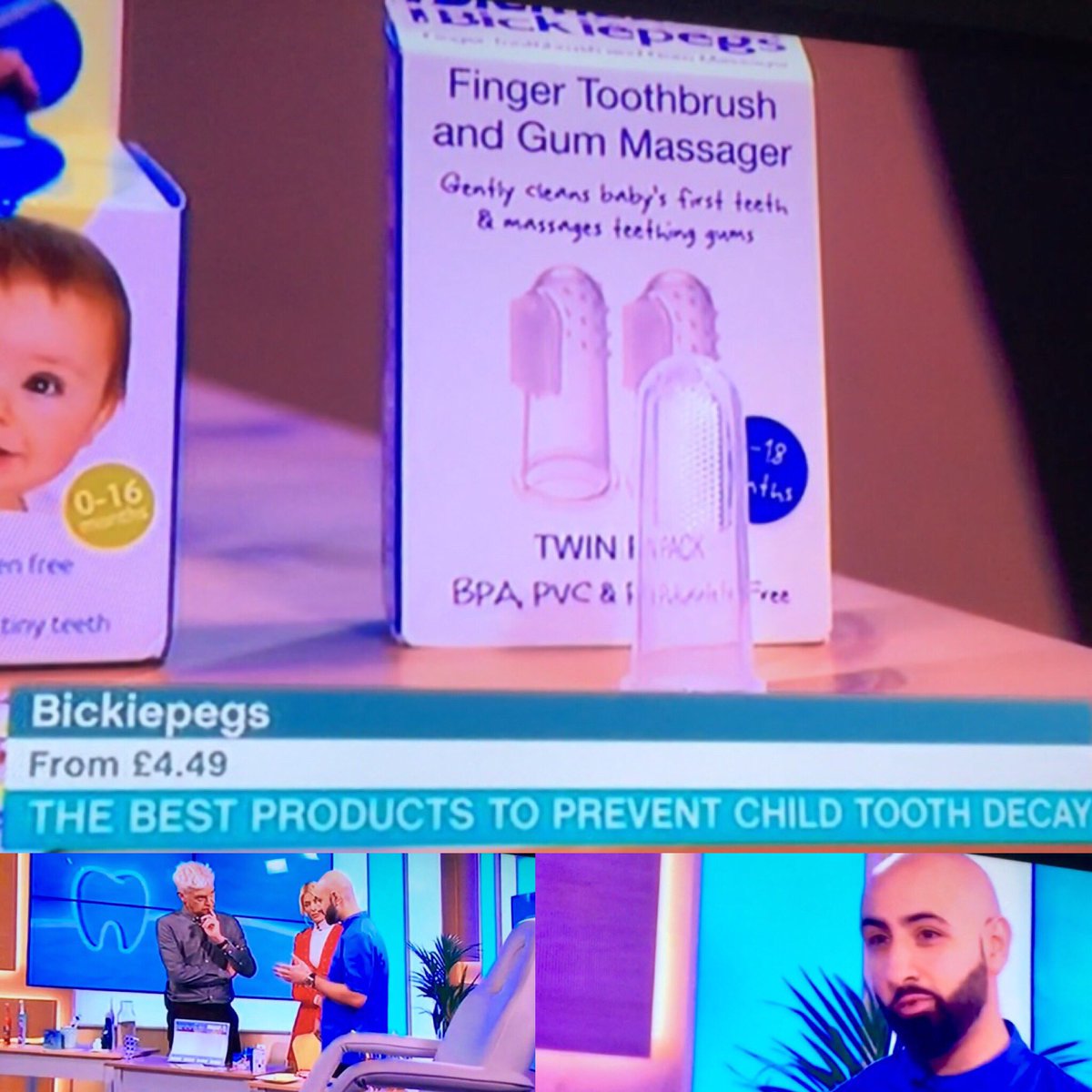 BickiepegsDoidy's tweet image. The superstar @DentistSinging discussed children’s oral care on @thismorning.Take little one to the dentist &amp;amp; start brushing when the 1st tooth appears👶 #teething #firstteeth #DCby1 @sainsburys @Ocado
