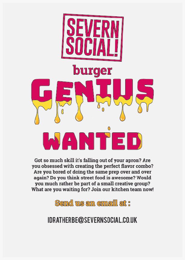 SAMMY LIBERTINE (@sammy_libertine) on Twitter photo New position available <a href="/SevernSocial/">Severn Social</a>, in house training provided, good rate of pay, company pension and discounts throughout the company.
Trial shifts available. Message got more info New position available <a href="/SevernSocial/">Severn Social</a>, in house training provided, good rate of pay, company pension and discounts throughout the company.
Trial shifts available. Message got more info