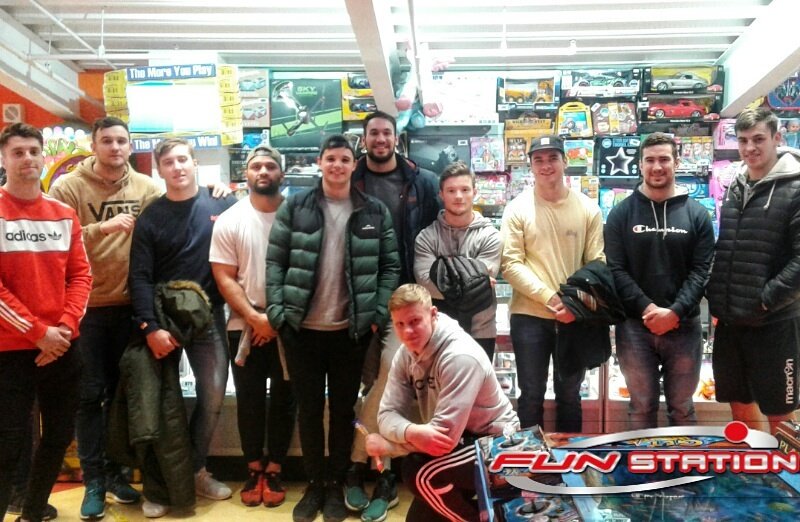 LaserstationUK's tweet image. Great fun having this Rugby team in last night for some gaming 😁 🏉 Hope to see you guys back soon! #FunstationUK #Braehead #Glasgow