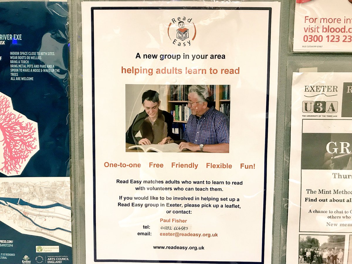 RebeccaComms's tweet photo. All sorts of opportunities to learn being showcased at @ExeterLibrary!
#Exeter #thingstodo #rideconfident #readeasy https://t.co/kZZ5bVrqDX