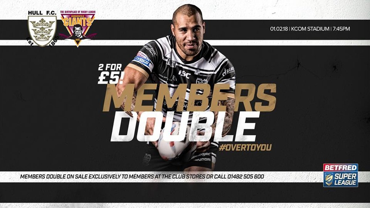 hullfcofficial's tweet photo. With two weeks until we get our season underway against Huddersfield Giants, Hull FC members are making the most of Members Double with some areas of the ground already sold out! #Over2You
๐https://t.co/kppOMz9RlP https://t.co/d5ybxMauMp