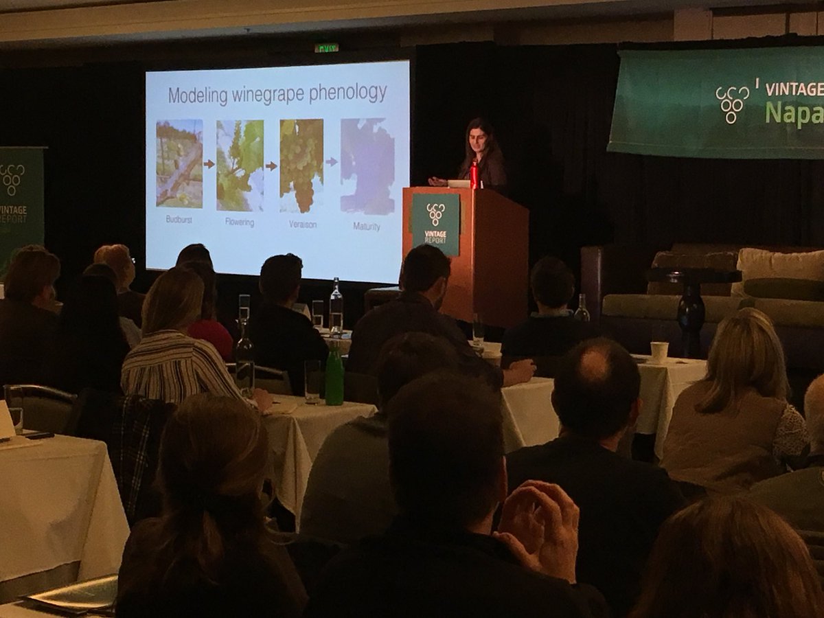 Elisabeth Wolkovich is now talking about modeling #winegrape phenology, learn more at vingereport.com #wine