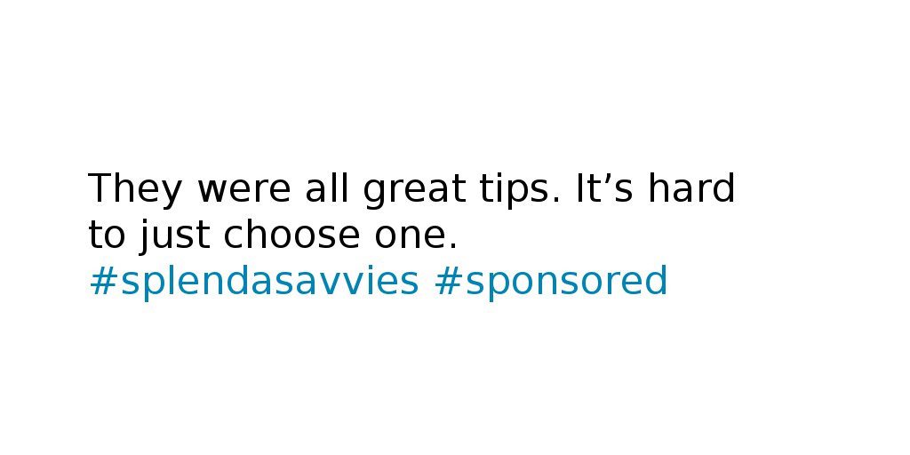 KaylaKing30's tweet photo. Tell us which of Keri Gans’ tips was your favorite, and why. #splendasavvies #sponsored https://t.co/QCJgpNbHXA